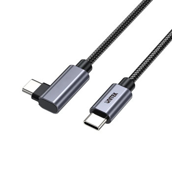 UNITEK TYPE-C HIZLI ŞARJ KABLOSU 90 DERECE 2 METRE 100W (C14123BK-2M)